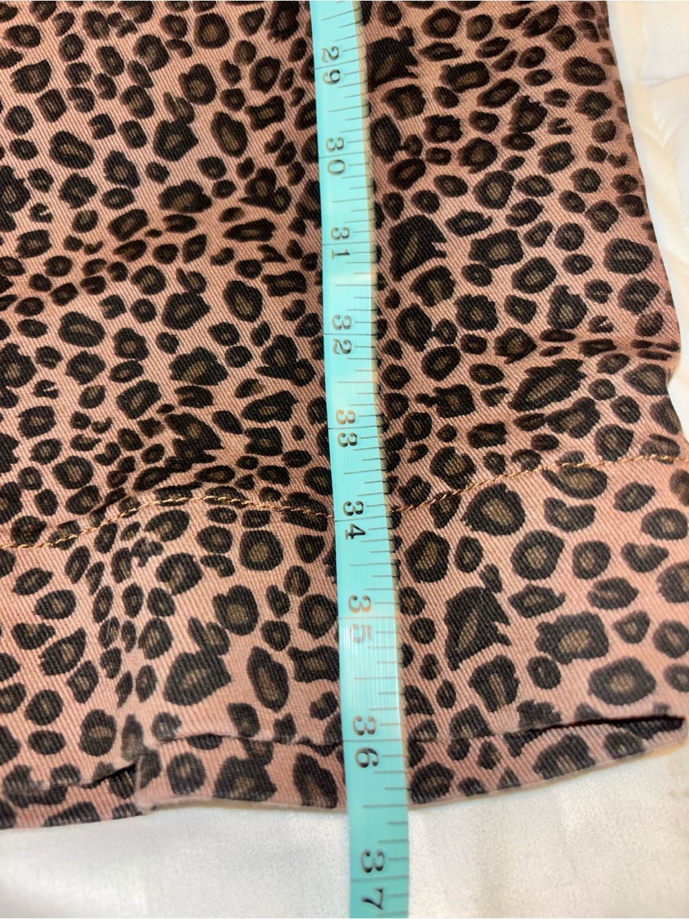 Luvamia Leopard Print Wide Leg Jeans XL High Rise Stretch Animal Print Pants NWT - Picture 5 of 8